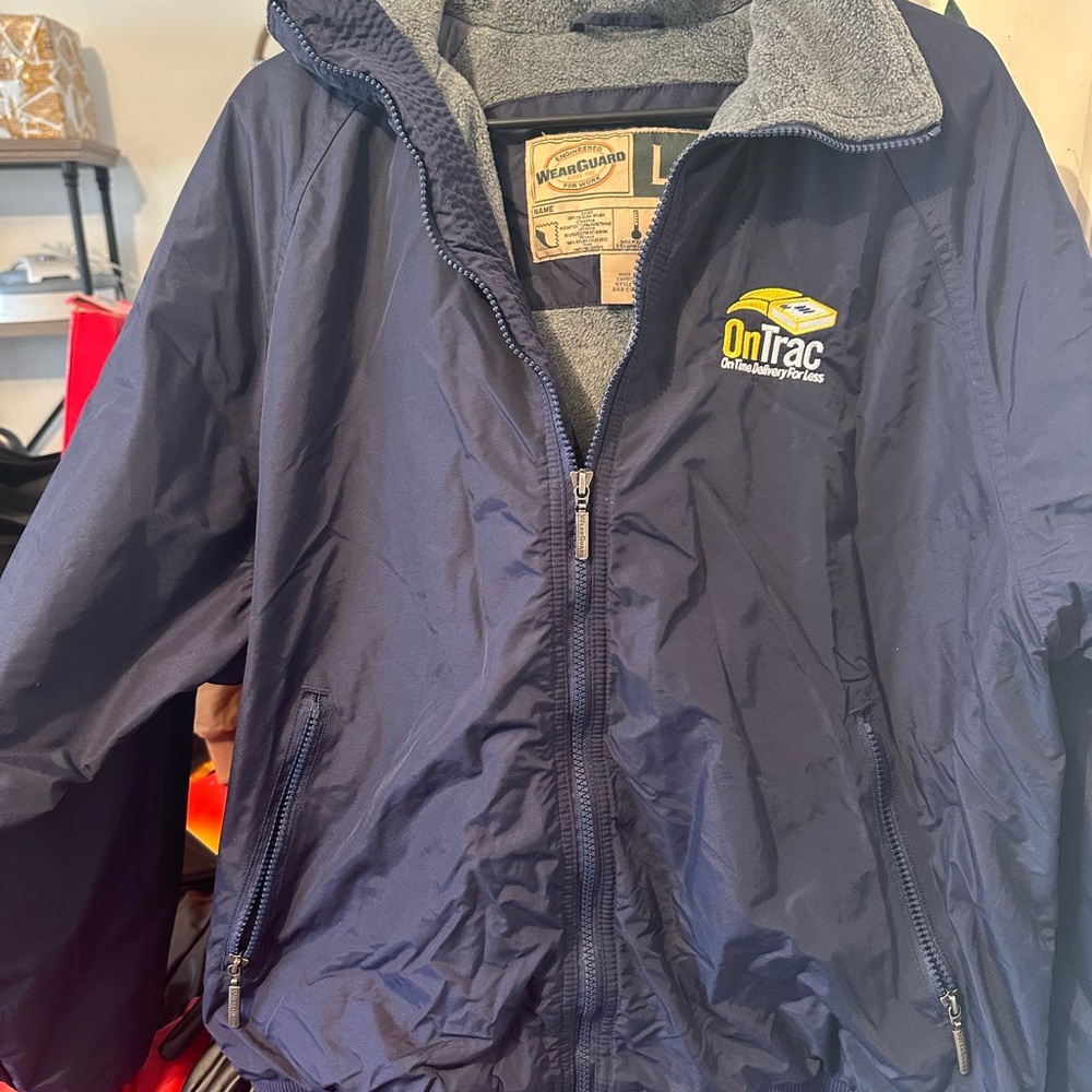 OnTrac Men's Navy Windbreaker Jacket